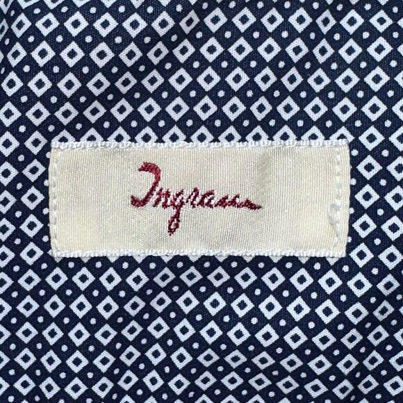 INGRAM Made in Italy 🇮🇹 long sleeve casual button-up Sz Medium - Picture 4 of 13